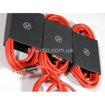 Оригинальный кабель с управлением и микрофоном для наушников Beats 2.0, длина: 1,4 м ч-красный